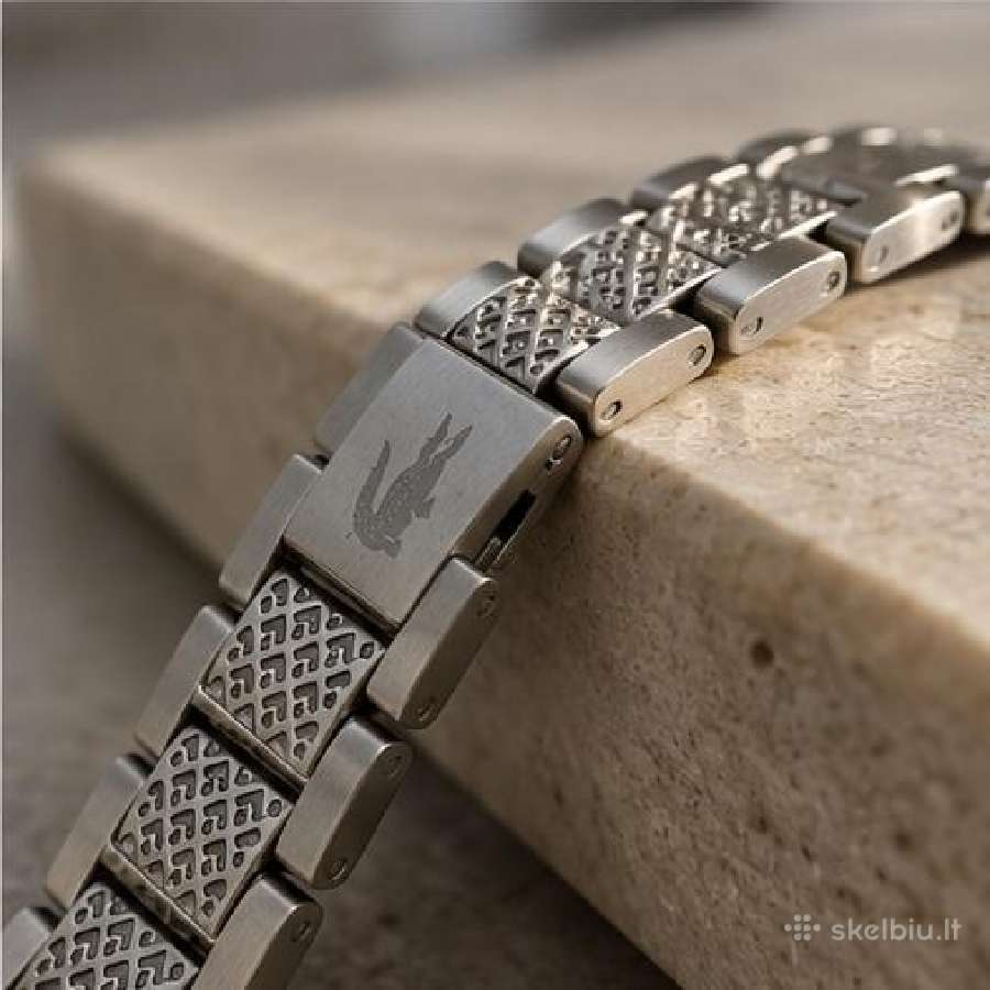 Lacoste metalinė apyrankė Su dėžute ir priedais - nuotraukos Nr. 5