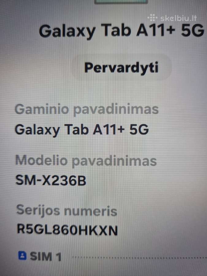 Samsung galaxy Nauja A11 5G 128 GB plančėtė - nuotraukos Nr. 2