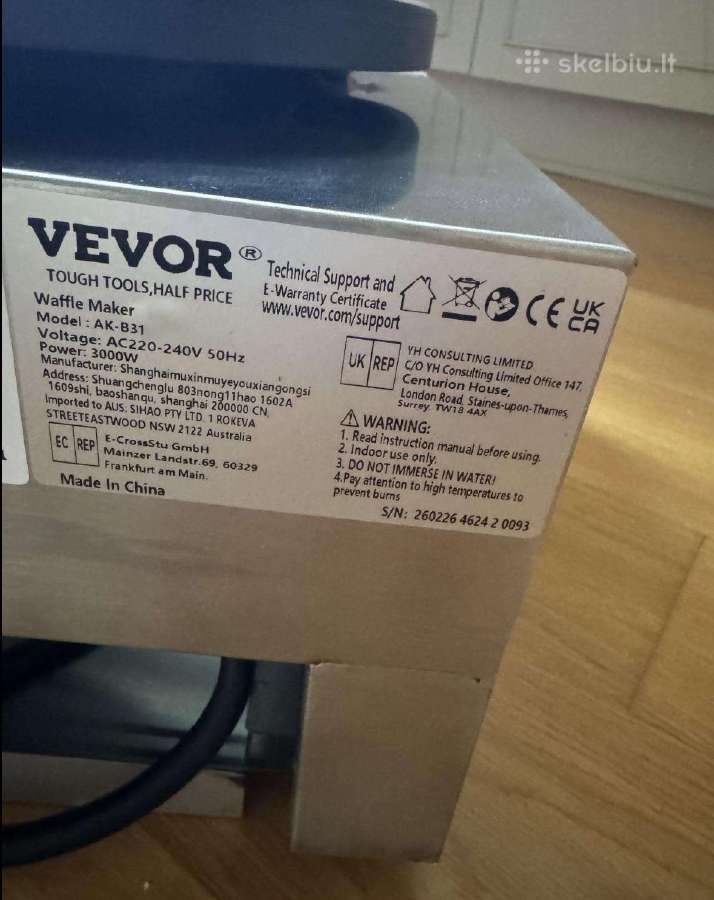 Vevor blynų kepyklė - nuotraukos Nr. 5