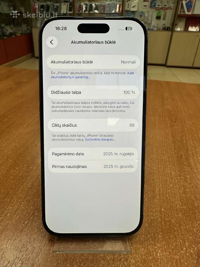 Apple iPhone 17 256 GB (Naudotas) - nuotraukos Nr. 3