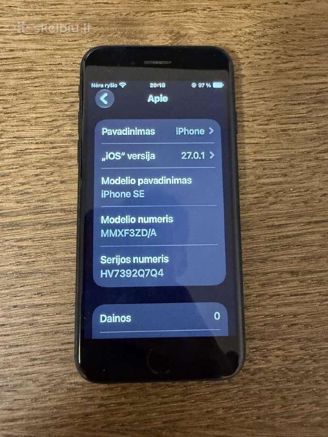 iPhone Se 2020 64gb idealios būklės - nuotraukos Nr. 6
