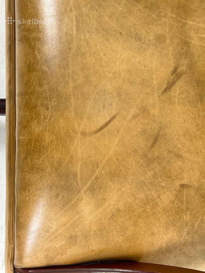 Reguliuojamo aukščio darbo krėslas su oda - nuotraukos Nr. 13