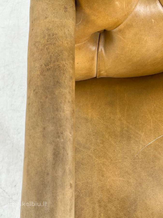 Reguliuojamo aukščio darbo krėslas su oda - nuotraukos Nr. 14