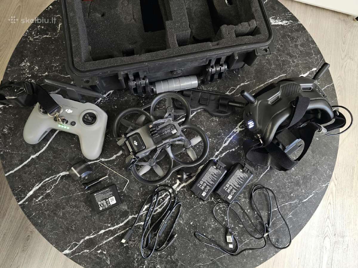 Dji Avata + akinia + pultas+ 2 bat. + hardcase - nuotraukos Nr. 2
