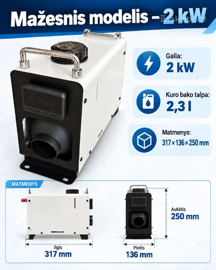 Dyzelinis autonominis oro šildytuvas 8kw webasto - nuotraukos Nr. 12