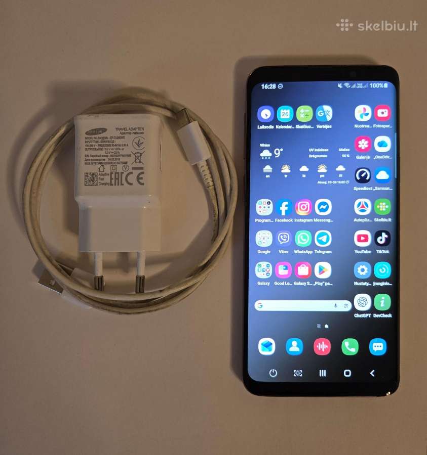 Idealaus stovio Samsung Galaxy S9 (64gb, Dual SIM) - nuotraukos Nr. 3