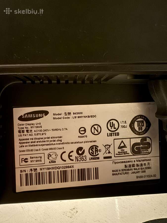Samsung syncmaster - nuotraukos Nr. 4