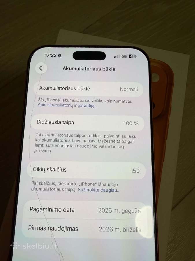 iPhone 17 pro max 256gb - nuotraukos Nr. 5