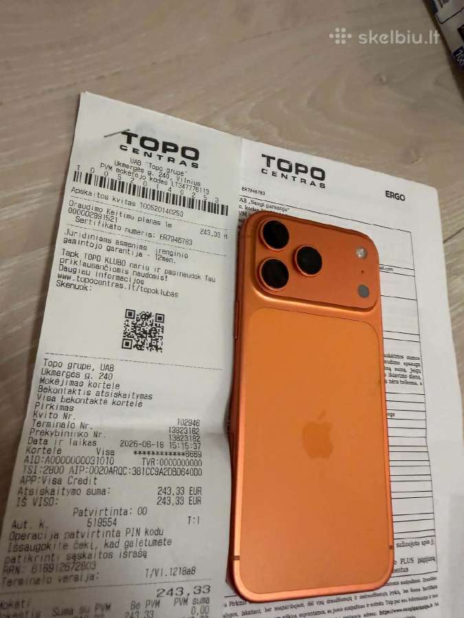 iPhone 17 pro max 256gb - nuotraukos Nr. 7