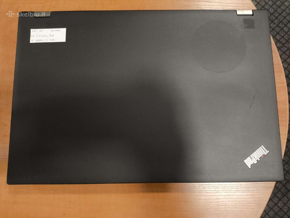 P53 15.6 4k i9-9880h 32gb 500gb Rtx 4000 8gb 16% - nuotraukos Nr. 3