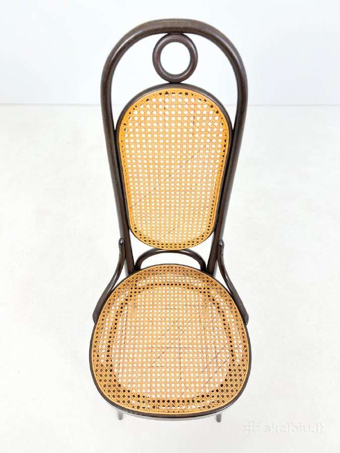 Thonet Long John 207 kėdė su ratanu - nuotraukos Nr. 6