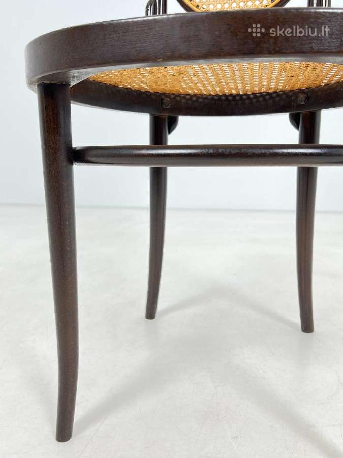 Thonet Long John 207 kėdė su ratanu - nuotraukos Nr. 7