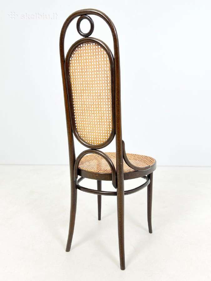 Thonet Long John 207 kėdė su ratanu - nuotraukos Nr. 10