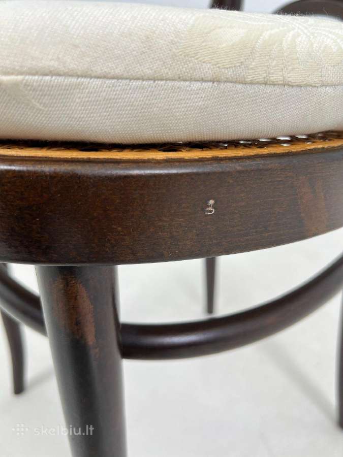 Thonet Long John 207 kėdė su ratanu - nuotraukos Nr. 13