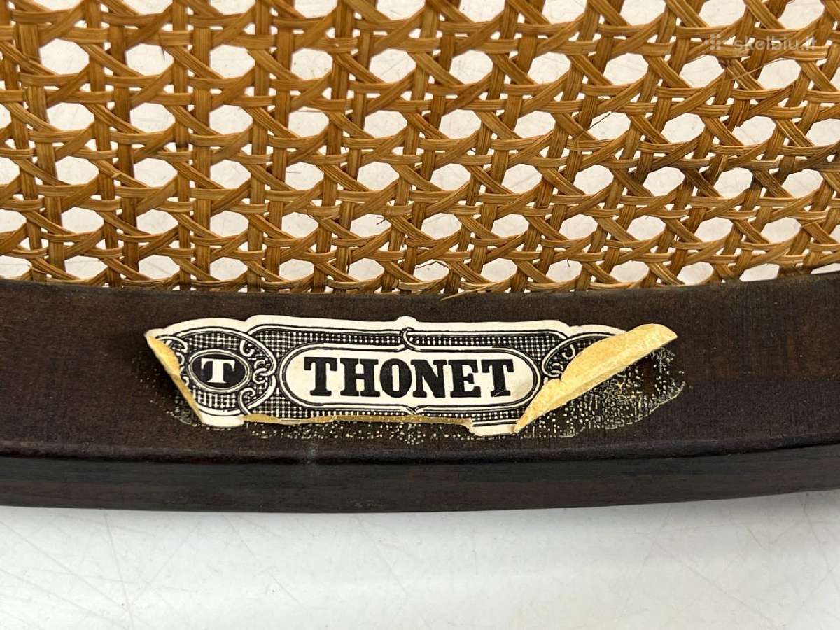 Thonet Long John 207 kėdė su ratanu - nuotraukos Nr. 16
