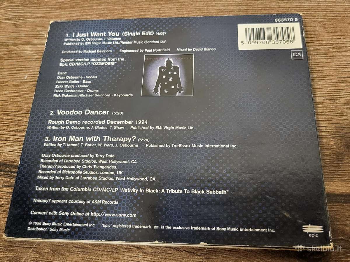 Ozzy Osbourne CD - nuotraukos Nr. 3