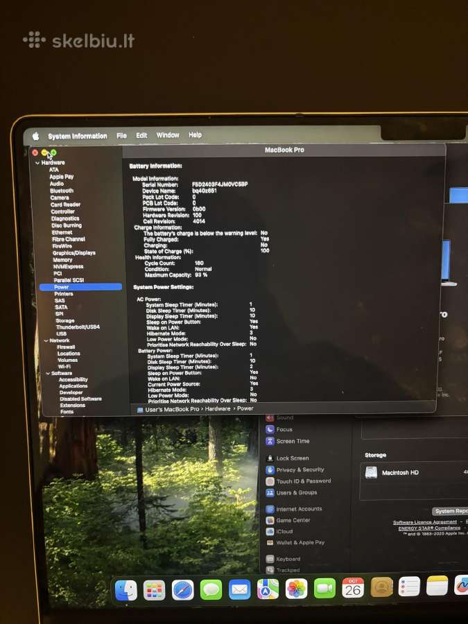 MacBook Pro 16" M2 Pro 16gb/512gb 2023 93% - nuotraukos Nr. 3