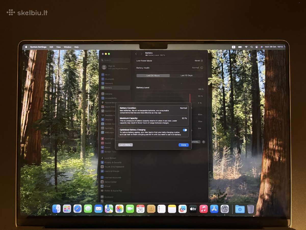 MacBook Pro 16" M2 Pro 16gb/512gb 2023 93% - nuotraukos Nr. 4