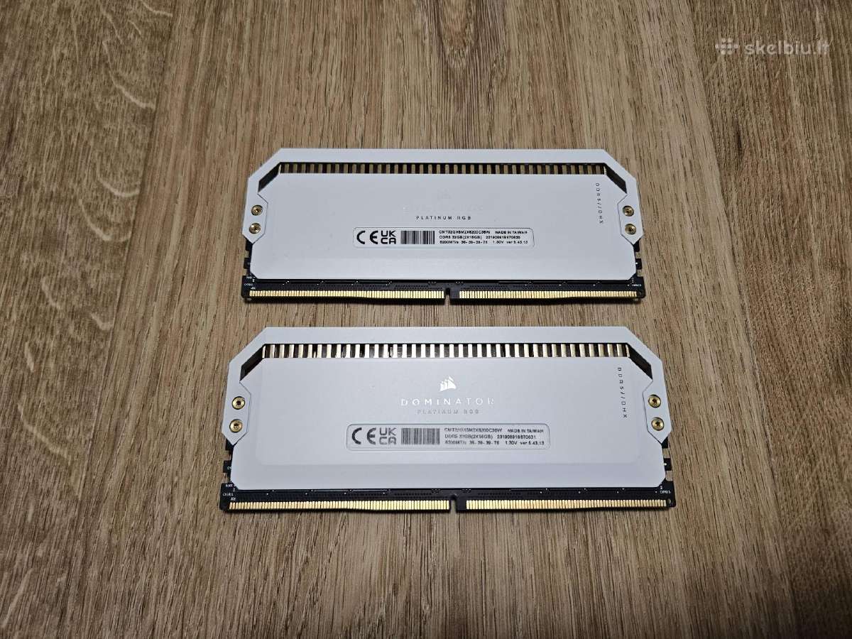 Corsair Dominator Platinum Rgb Ddr5 32gb 6200mhz - nuotraukos Nr. 2