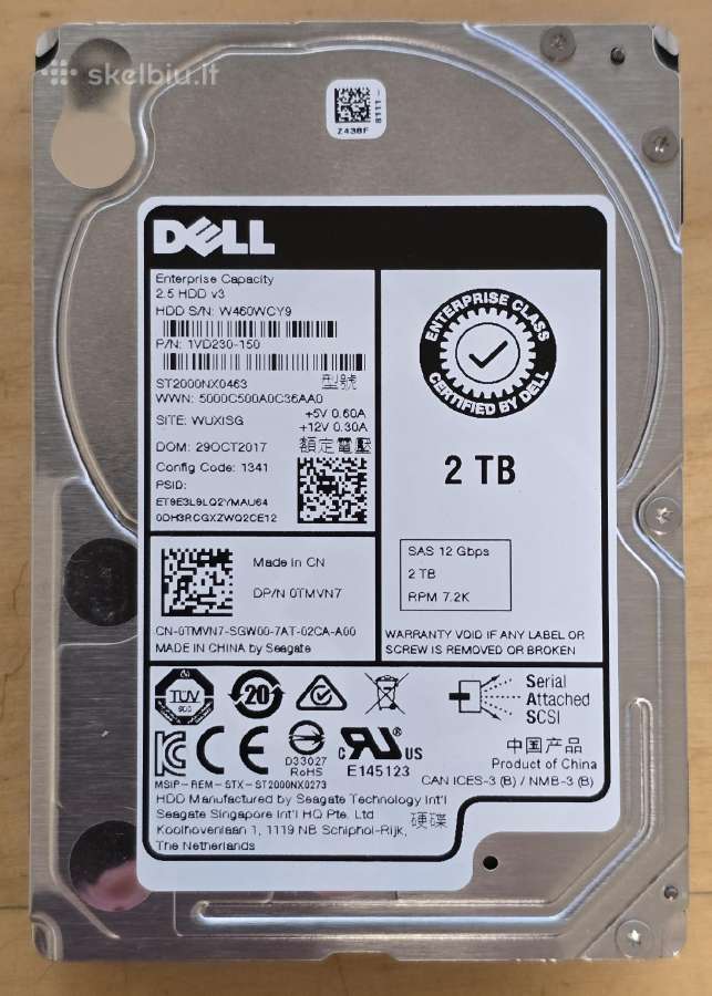 2.5" Sas HDD Sshd 146gb 1tb 1.2tb 1.8tb 2tb 2.4tb - nuotraukos Nr. 22