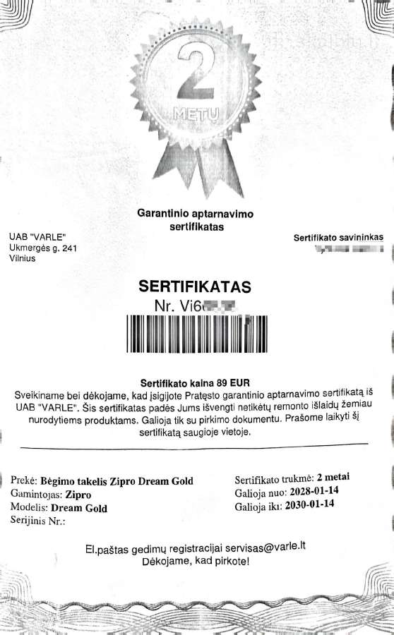 Bėgimo takelis Zipro (garantija iki 2030m.) - nuotraukos Nr. 10