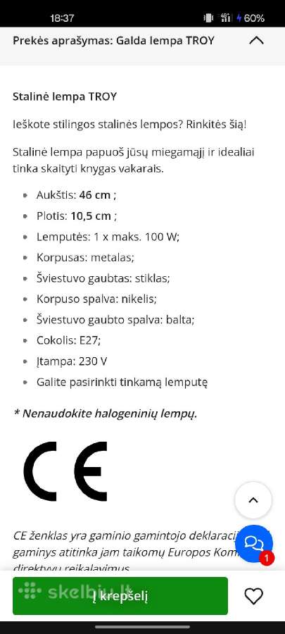 Stalinis šviestuvas - nuotraukos Nr. 6