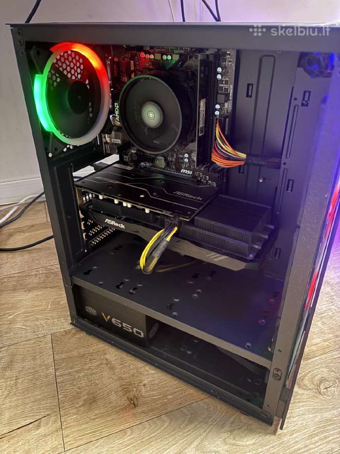 Stacionarus kompiuteris (Ryzen 5/rx 5600xt/16gb) - nuotraukos Nr. 2