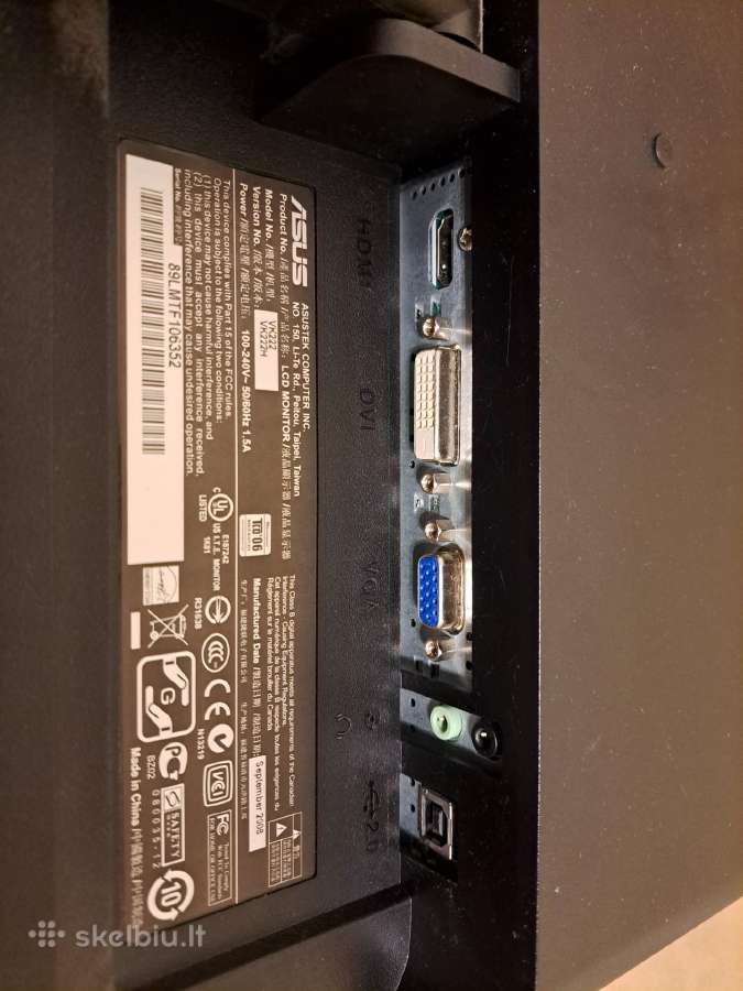 Monitorius Asus Vk222h - nuotraukos Nr. 2