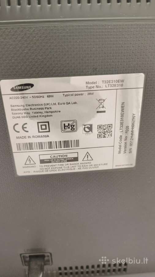 Parduodu Samsung TV LED 32colių(82cm) - nuotraukos Nr. 3