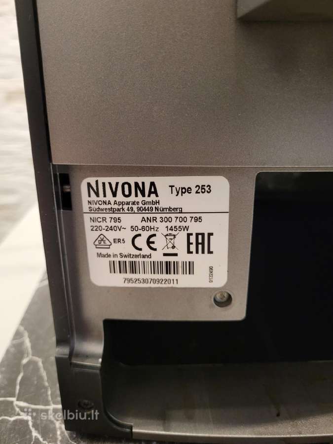 Nivona Nicr 795 - nuotraukos Nr. 5