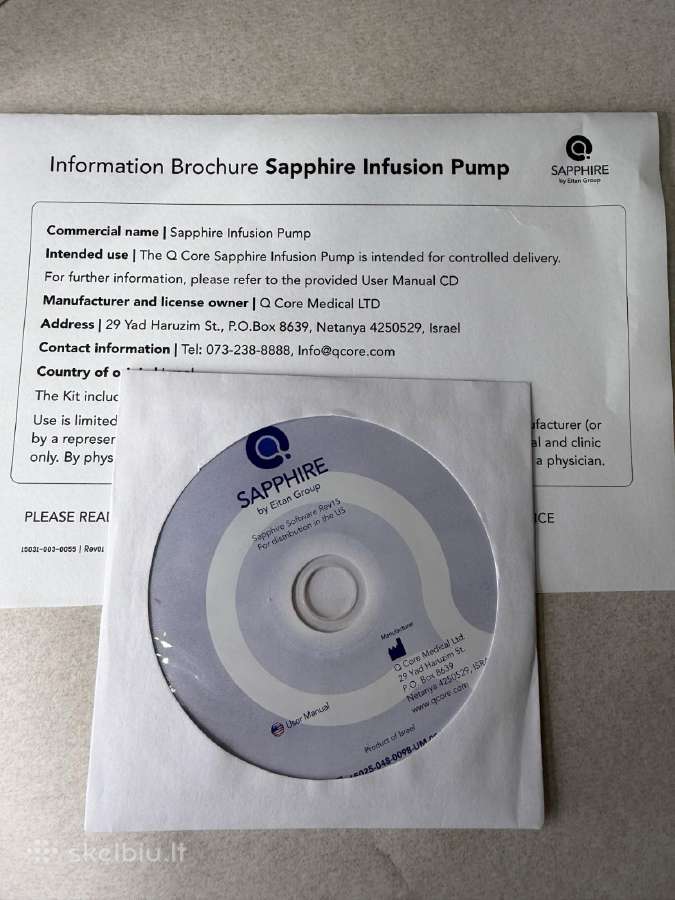 Sapphire infuzinė pompa, nauja, be baterijos - nuotraukos Nr. 17