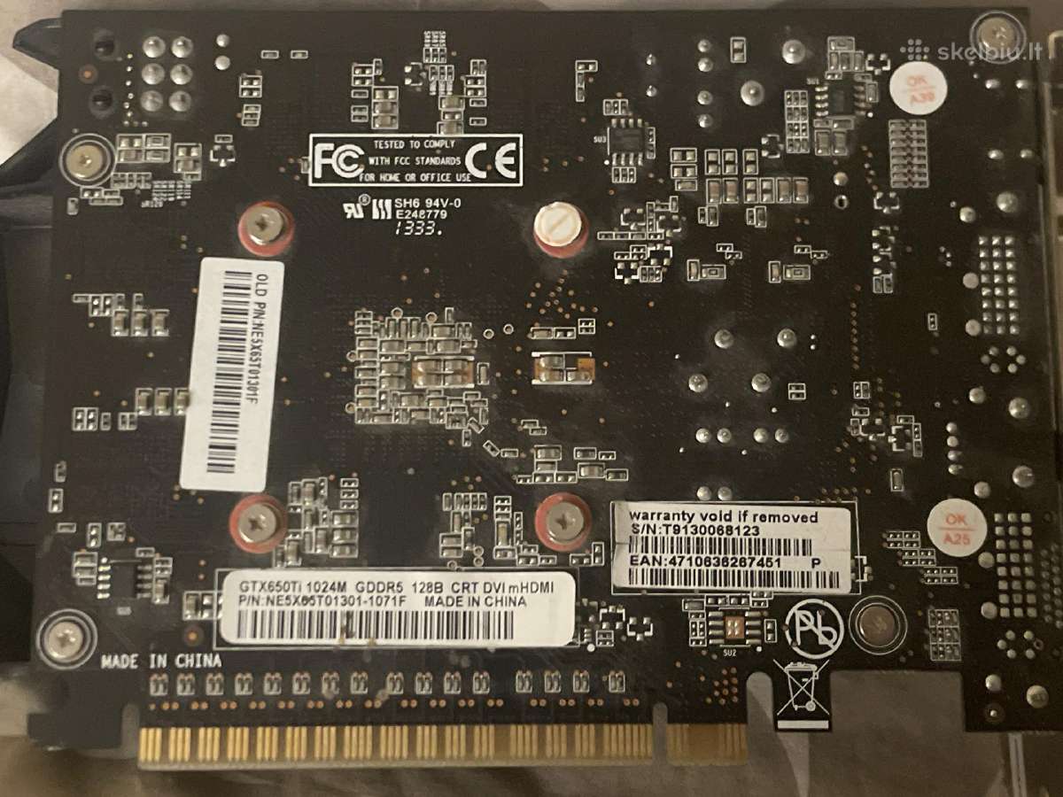 Keičiu/parduodu Palit Gtx 650ti - nuotraukos Nr. 2