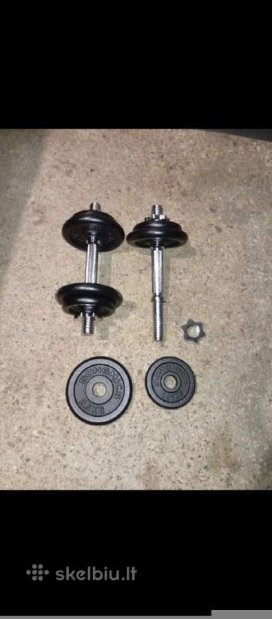 10+10kg.nauji metaliniai ardomi keičiamo svorio ha - nuotraukos Nr. 2