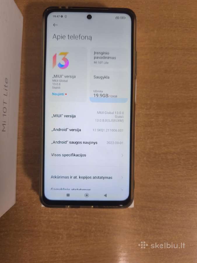 Xiaomi 10t lite telefonas - nuotraukos Nr. 2