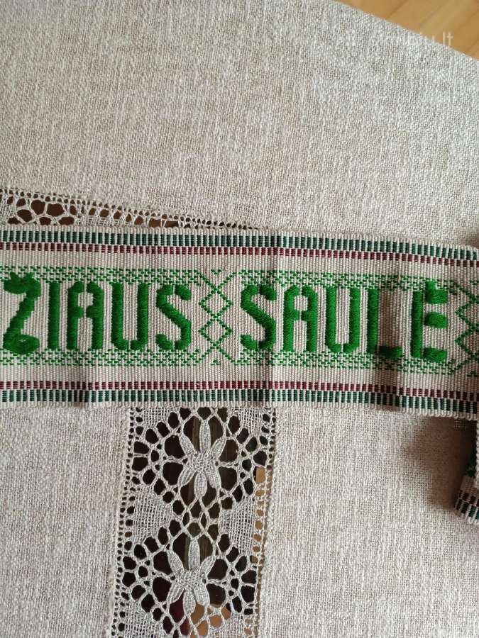 Vintažinės tautinės juostos su užrašais - nuotraukos Nr. 3