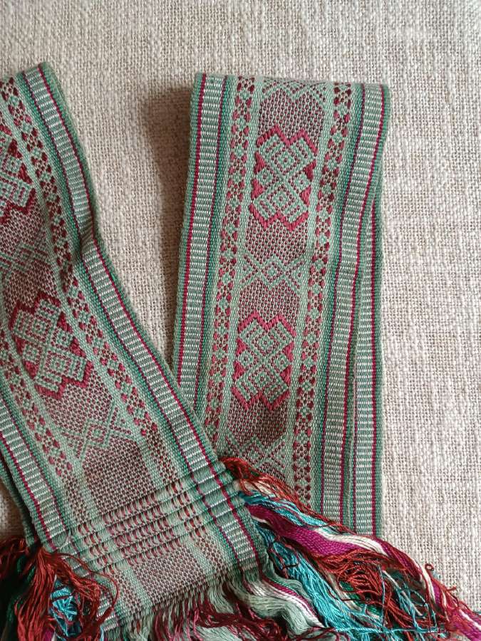 Vintažinės tautinės juostos su užrašais - nuotraukos Nr. 9