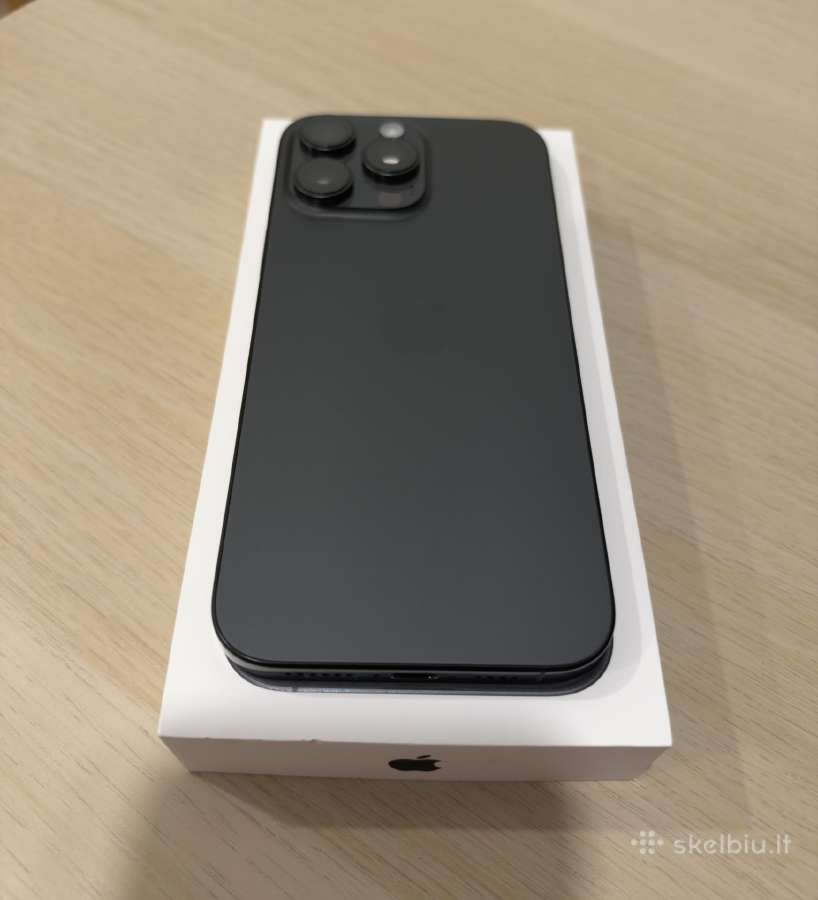 iPhone 16 pro max 256gb Black Titanium - nuotraukos Nr. 6