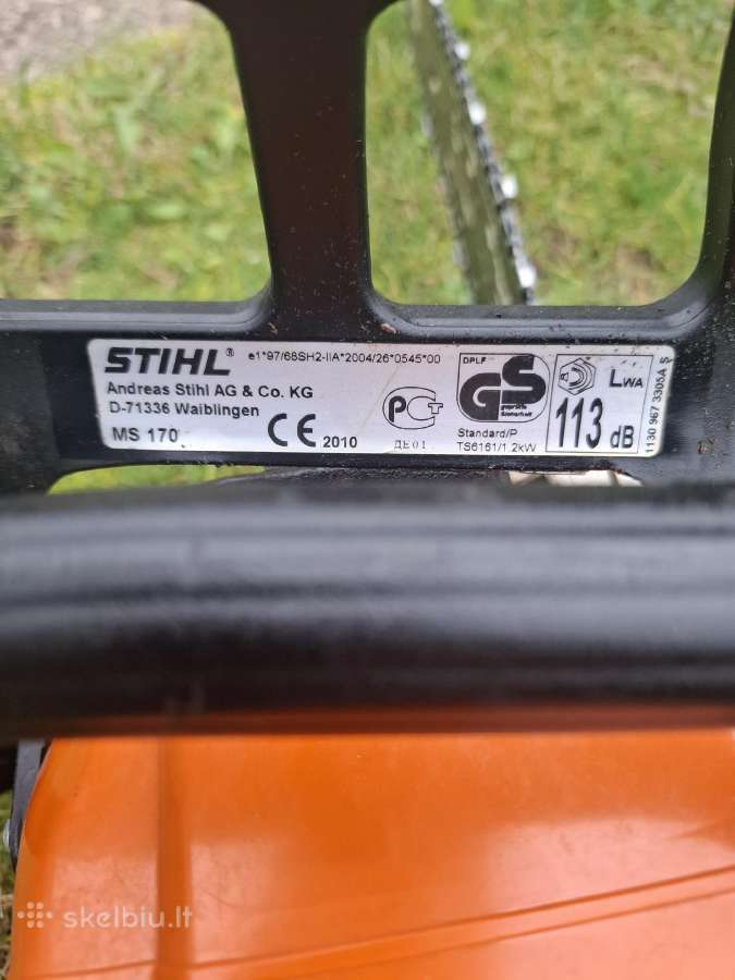 Benzininis pjuklas Stihl ms170 - nuotraukos Nr. 4
