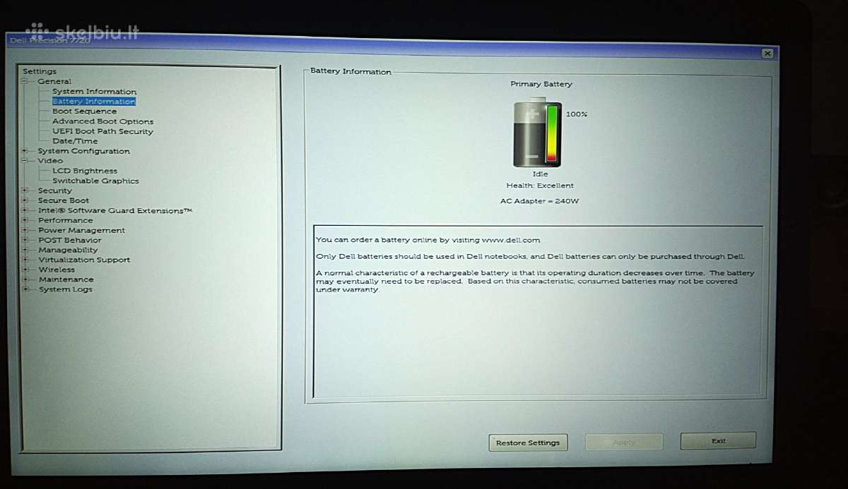 Premium klasės Dell Precision - nuotraukos Nr. 8