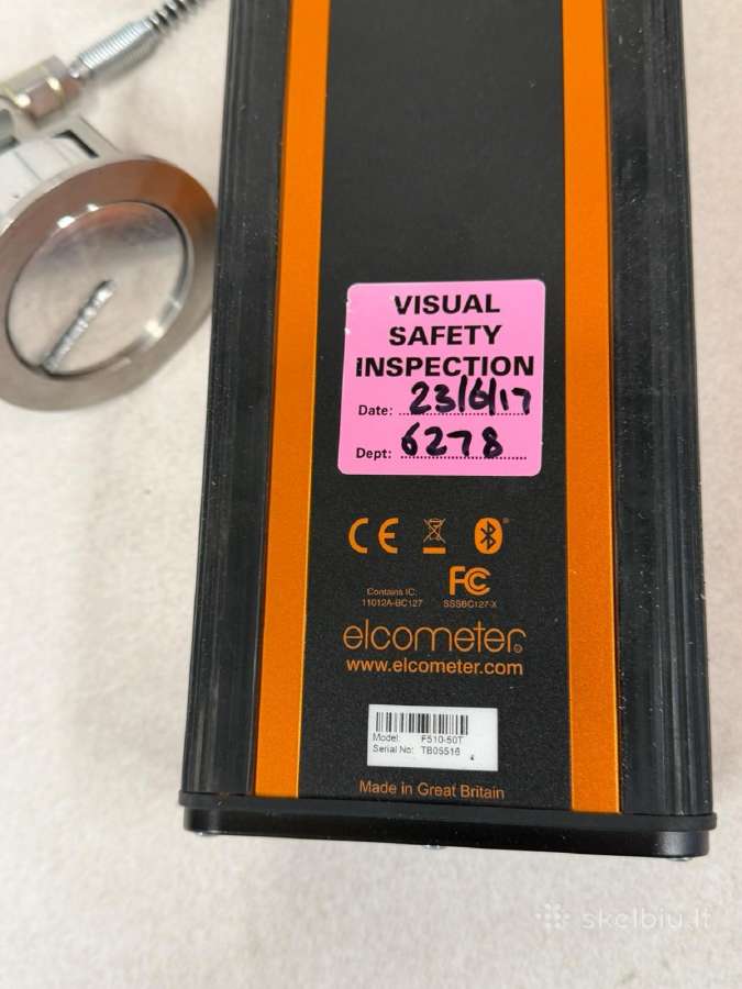 Elcometer 510 F510-50t adhezijos matuoklis, 50 mm - nuotraukos Nr. 16