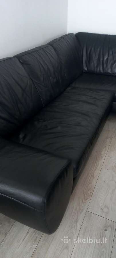Parduodama kampinė sofa su pufu - nuotraukos Nr. 3