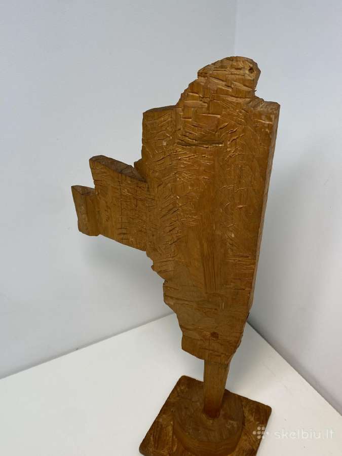 Leono Striogos medžio skulptūra. - nuotraukos Nr. 7