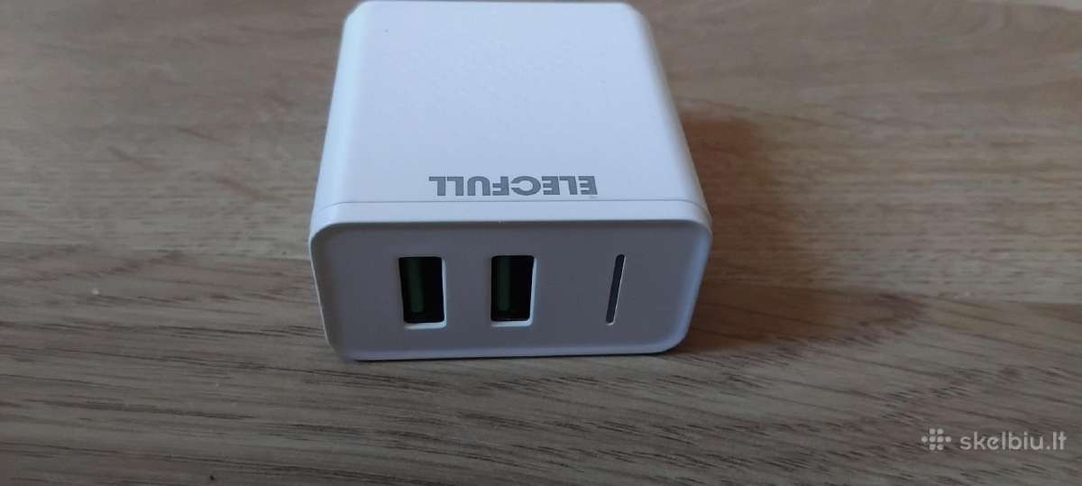 Naujas Elecfull Usb įkroviklis su 2 Usb jungtimis - nuotraukos Nr. 2