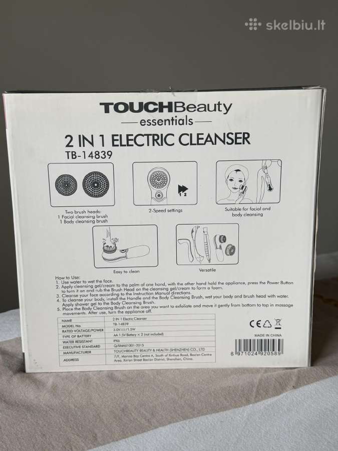 „Touchbeauty 2 in 1“ elektrinis veido ir kū - nuotraukos Nr. 3