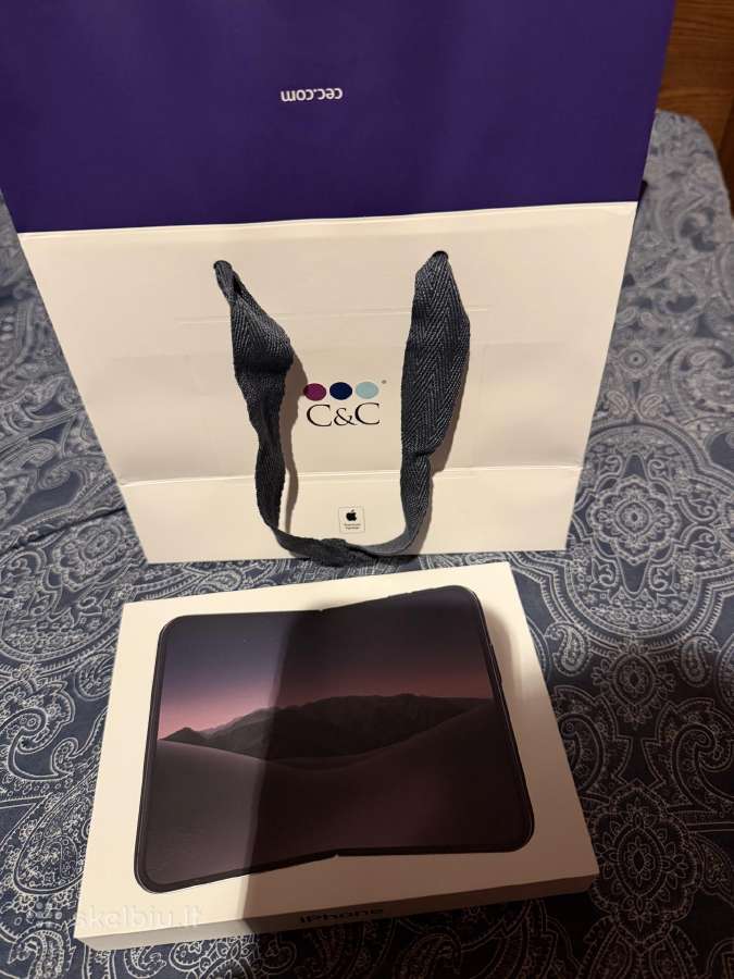 Parduodu nauja iPhone duo 512 night sky+airpods 5 - nuotraukos Nr. 3