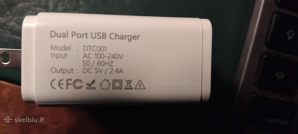 Naujas Elecfull Usb įkroviklis su 2 Usb jungtimis - nuotraukos Nr. 3