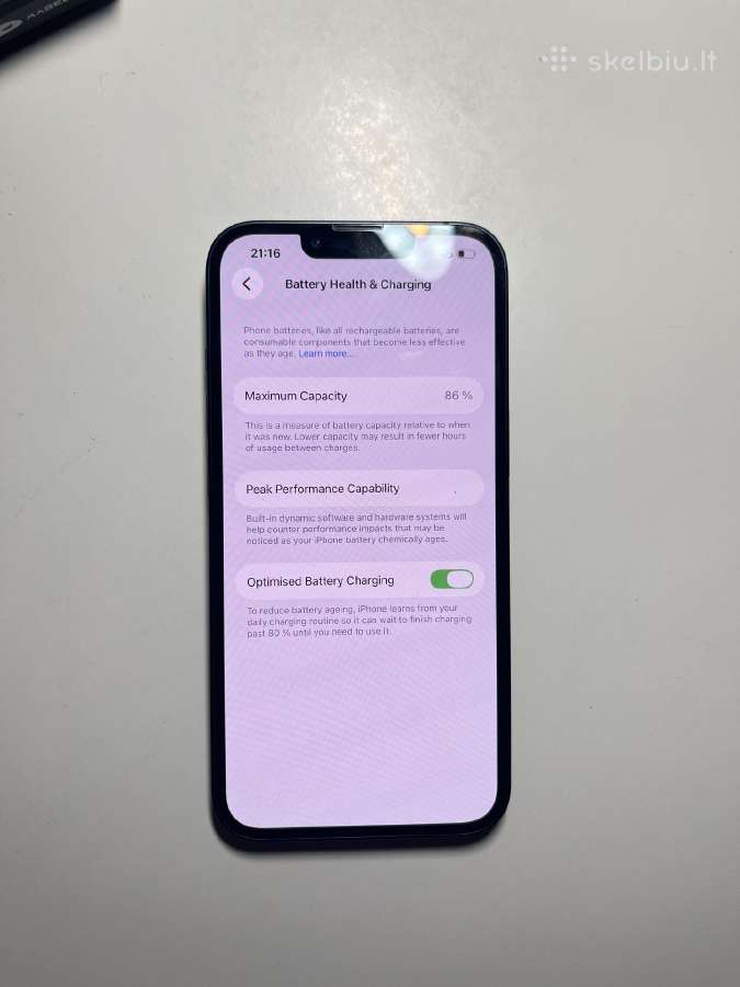 Parduodamas juodos spalvos iPhone 13 - nuotraukos Nr. 3