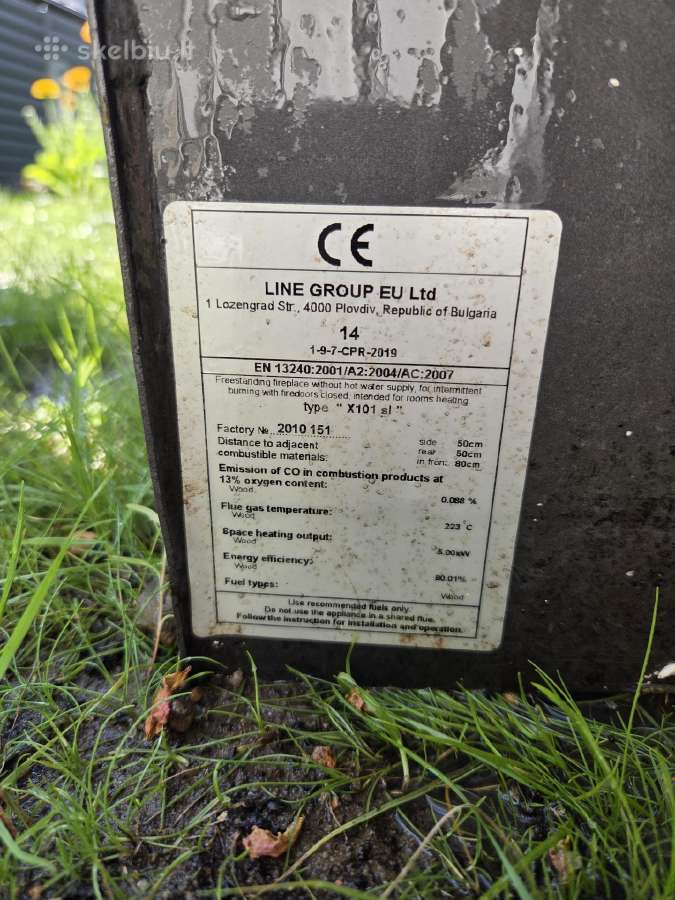 Malkinė krosnelė–židinys 5 kw su dūmtraukiu - nuotraukos Nr. 4
