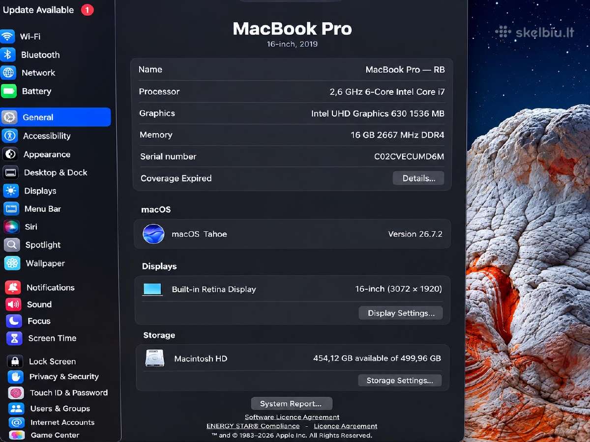 MacBook Pro 16 (2019) - nuotraukos Nr. 8