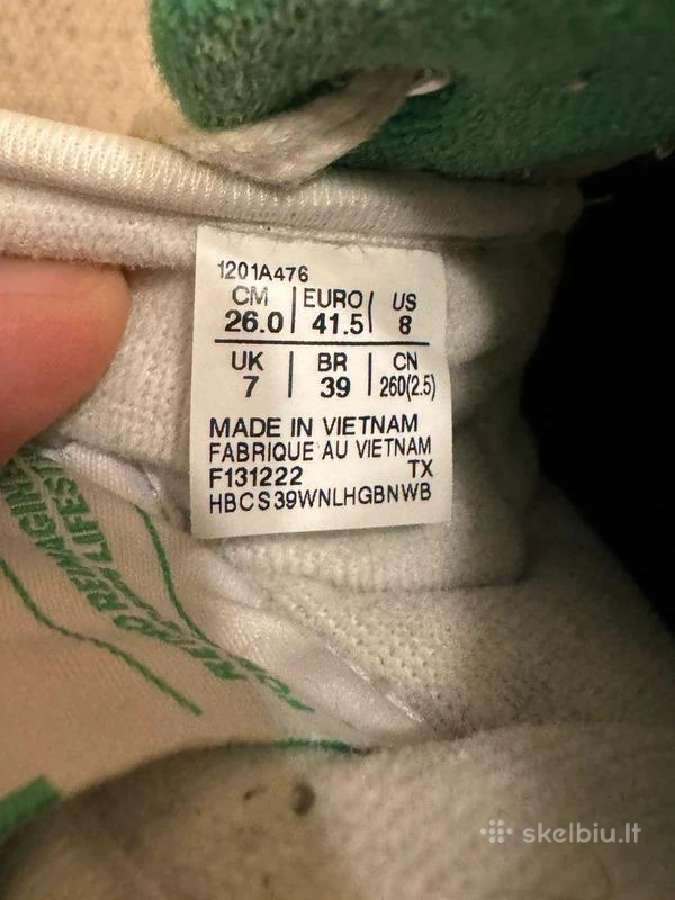 Asics Ex89 41.5 balta/žalia/mėlyna - nuotraukos Nr. 4